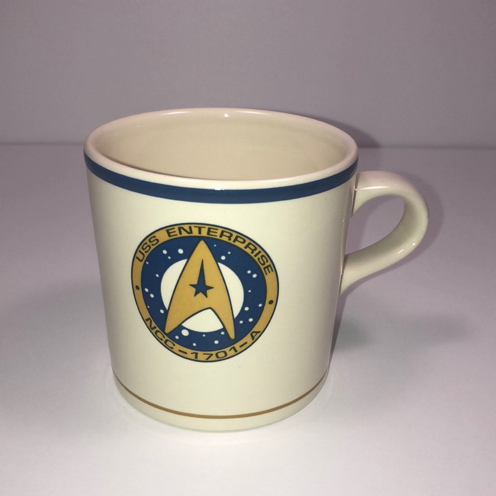 Vintage Pfaltzgraff  1993 STAR TREK USS ENTERPRISE NCC 1701 A- Coffee Cup